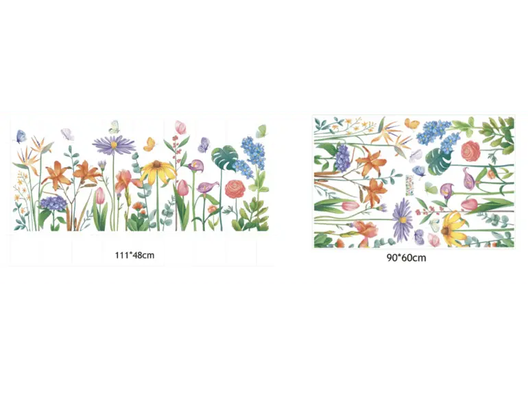 Colorful Garden Wall Sticker Easy do Wall do