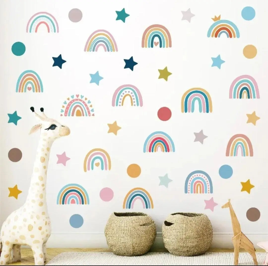 Cute Cloud raimbow wall stickers Easy do Wall do