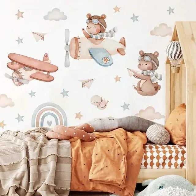 Flying Bear Wall Stickers - Easy do Wall do