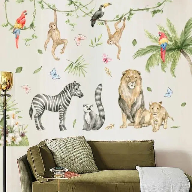 Playful Jungle Wall Stickers Easy do Wall do