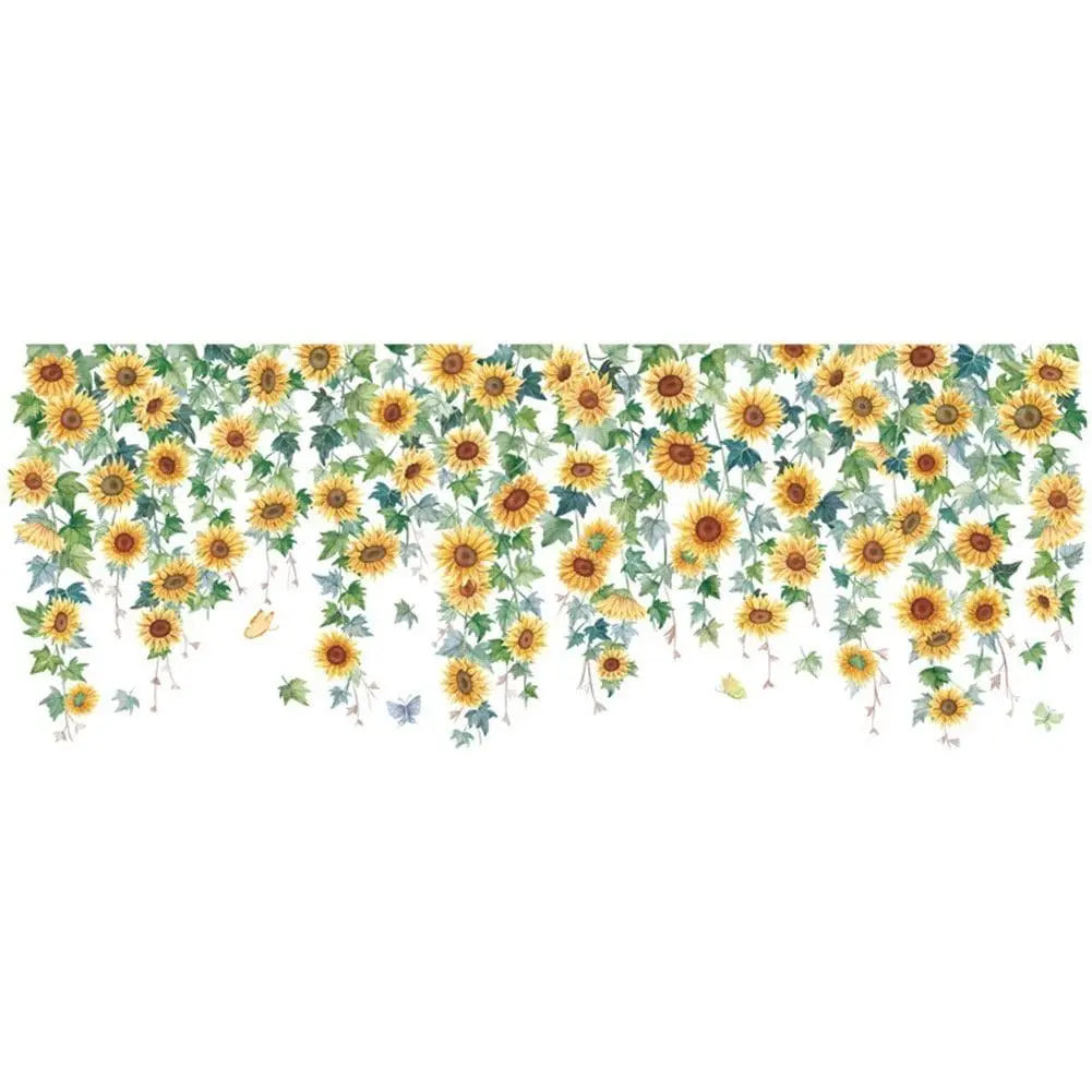 Cascading Sunflower Wall Sticker Easy do Wall do