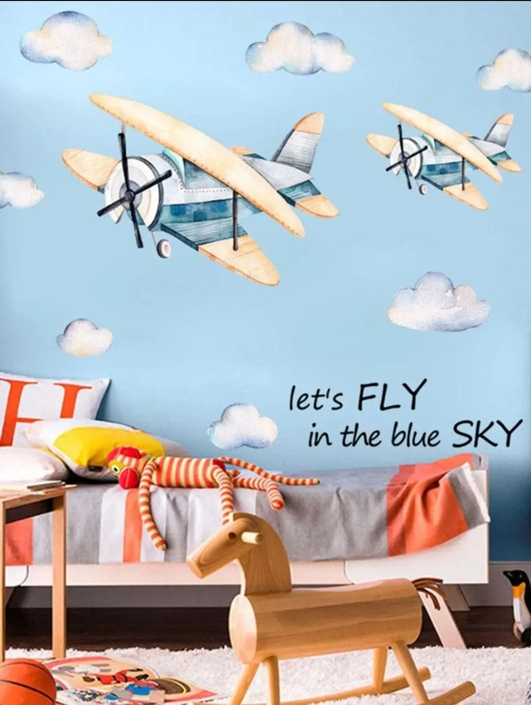 Vintage Airplane Wall Stickers - Easy do Wall do