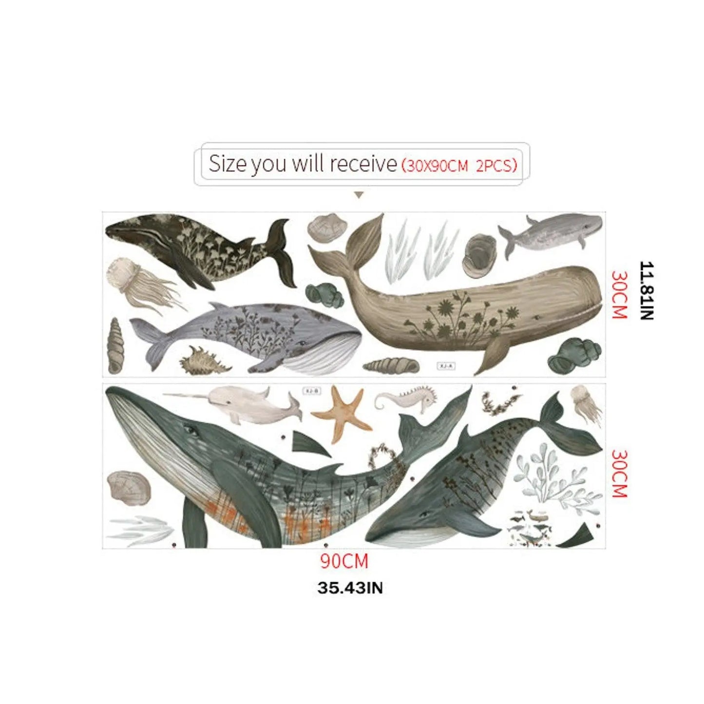 Underwater World Wall Sticker Set Easy do Wall do