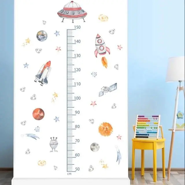 Construction Vehicle Height Chart Wall Sticker - Easy do Wall do