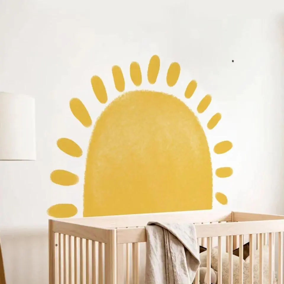 Boho Sun Vinyl Wall Decal for Nursery and Kids' Room Easy do Wall do