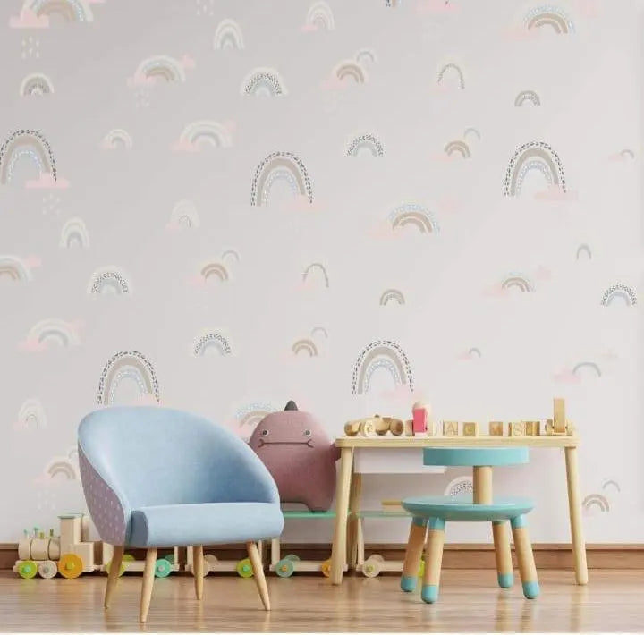 Boho Rainbow Wall Decals for Kids' Rooms Easy do Wall do