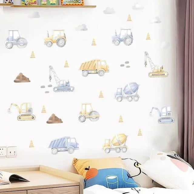 Construction Vehicle Wall Stickers - Easy do Wall do