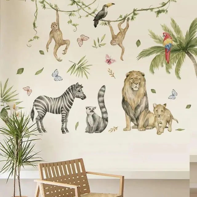 Playful Jungle Wall Stickers Easy do Wall do