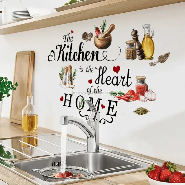 The Kitchen is the Heart of the Home Easy do Wall do