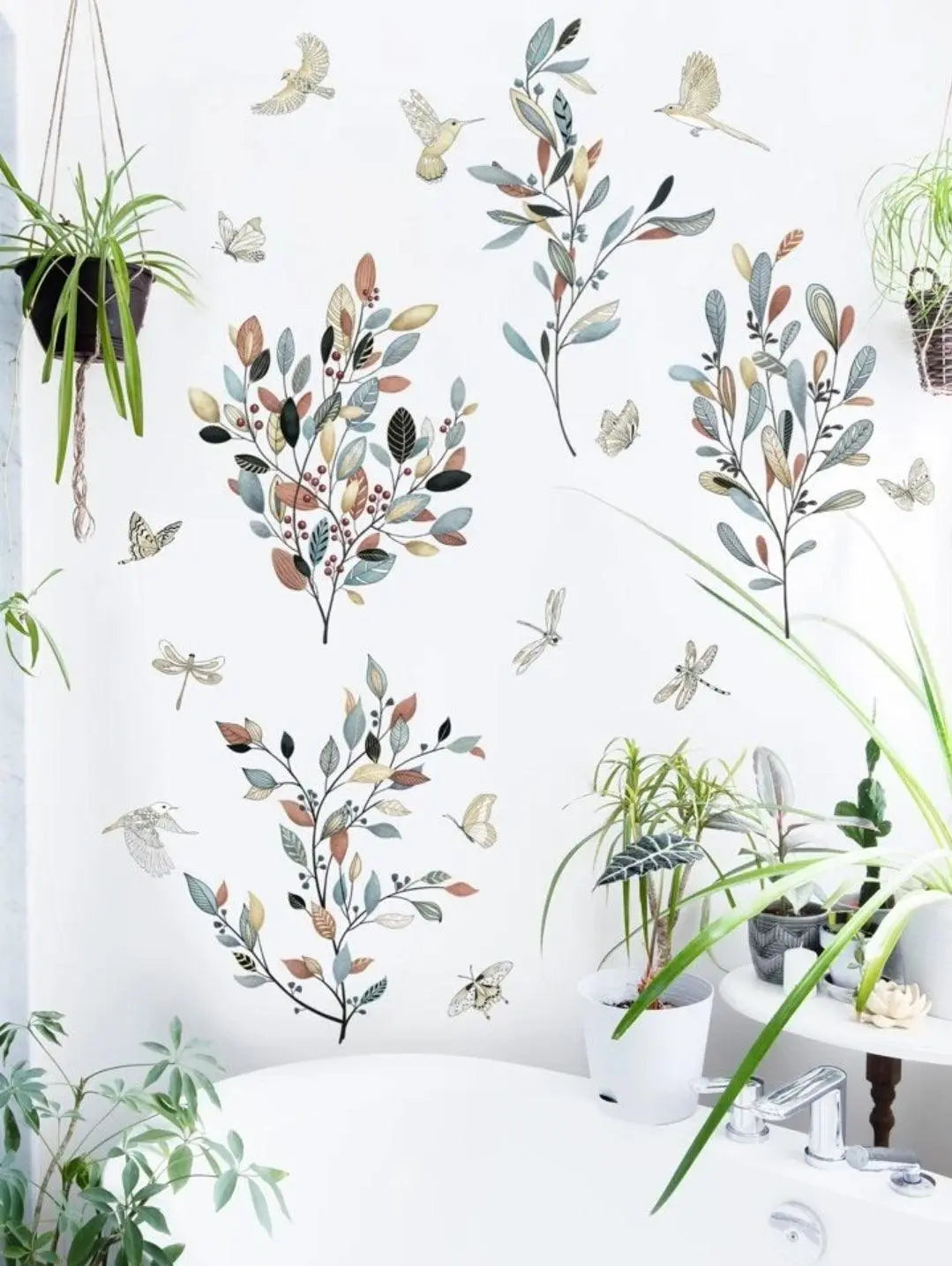 Botanical Branch Wall Sticker Set Easy do Wall do