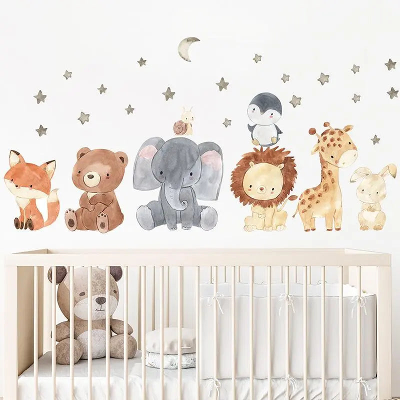 Woodland Critters Wall Sticker Set Easy do Wall do