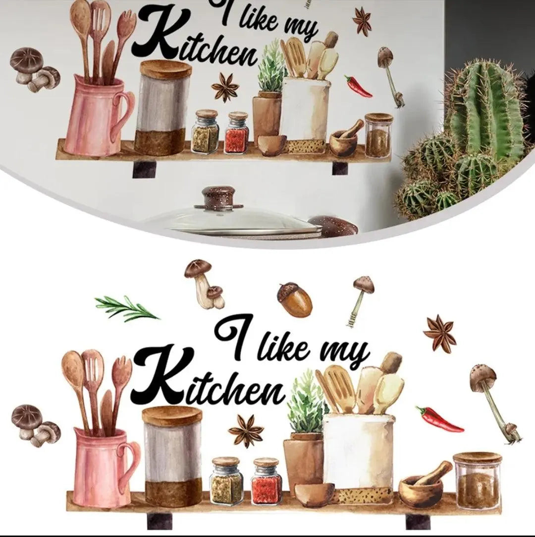 Creative Kitchen English Wall Stickers - Removable And Self-Adhesive Home Decor For Office, Restaurant, And Home Easy do Wall do