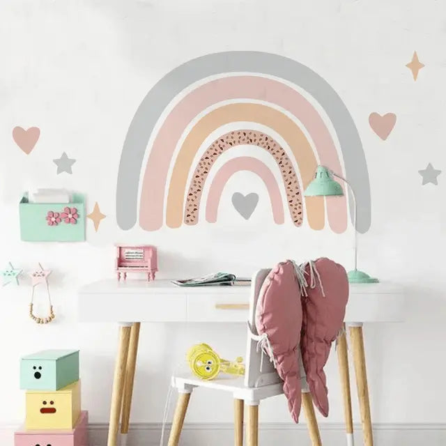 Dreamy Rainbow Wall Decals for Nursery Easy do Wall do