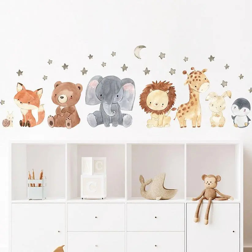 Woodland Critters Wall Sticker Set Easy do Wall do