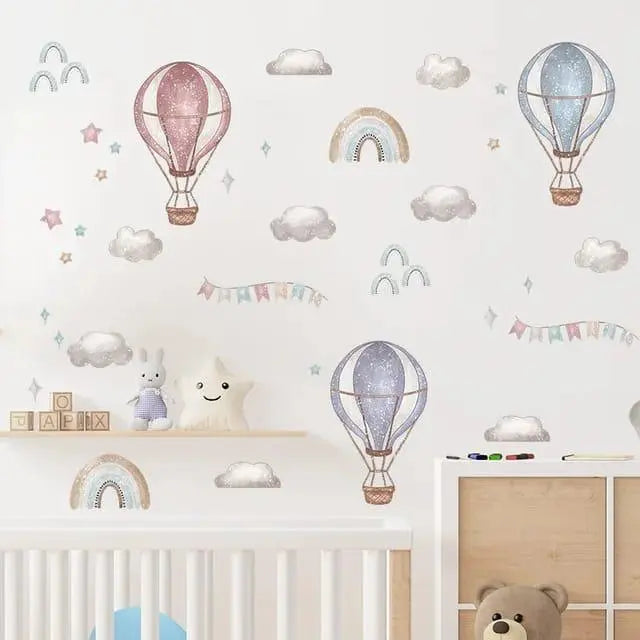 Dreamy Hot Air Balloon Wall Decals - Easy do Wall do