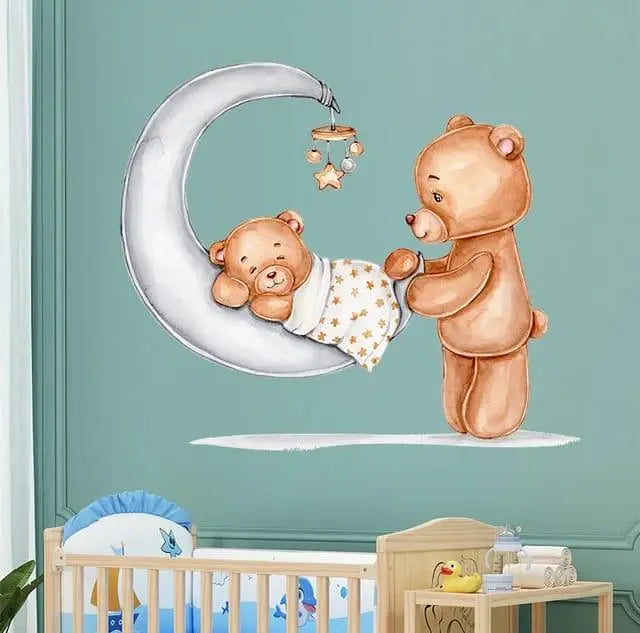 Sleeping Bear Baby Wall Stickers Easy do Wall do