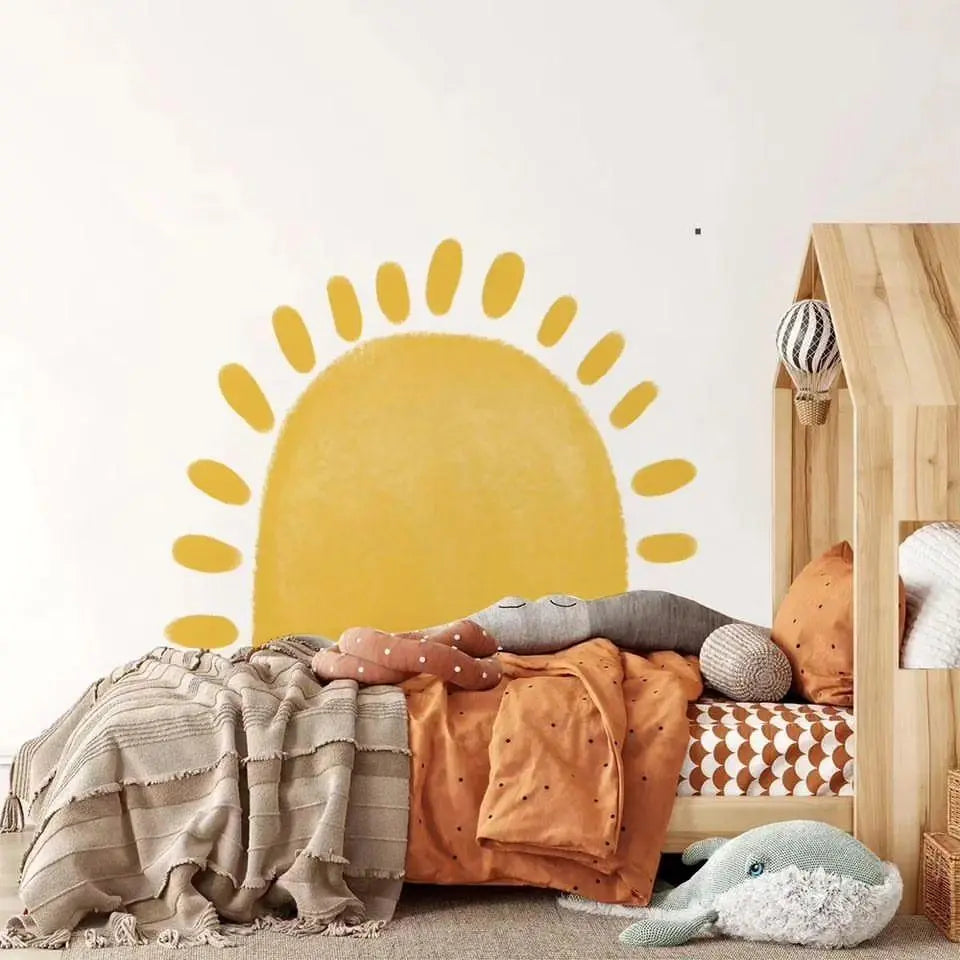 Boho Sun Vinyl Wall Decal for Nursery and Kids' Room Easy do Wall do