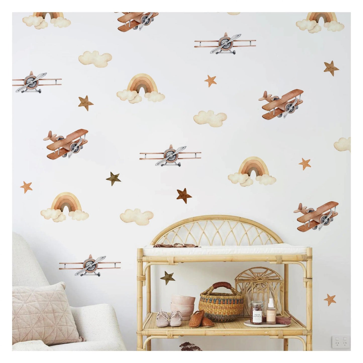 Retro Planet Duvar Sticker Easy do Wall do