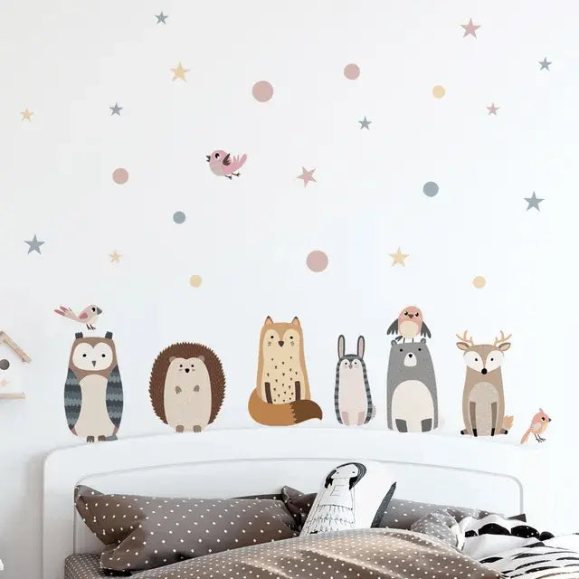 Woodland Friends Wall Sticker Set Easy do Wall do