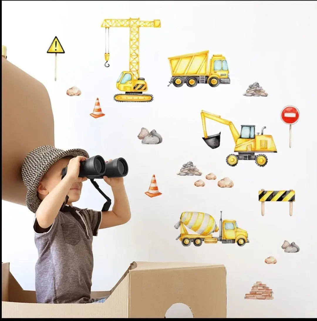 Construction Truck Wall Sticker - Easy do Wall do