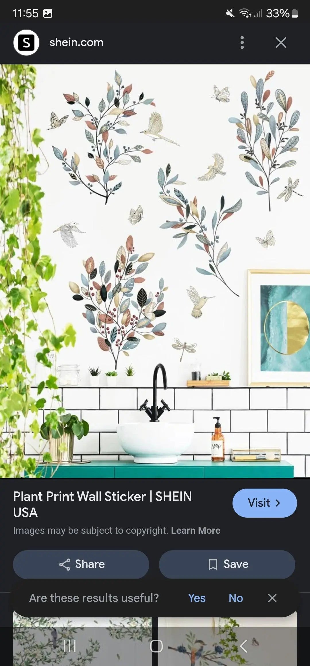 Botanical Branch Wall Sticker Set Easy do Wall do