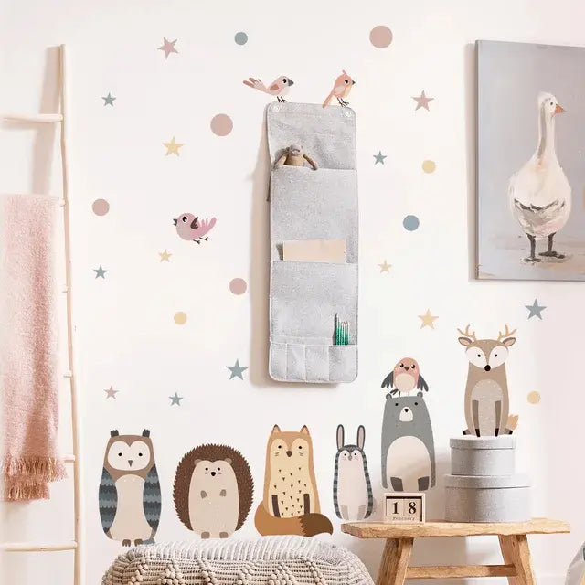 Woodland Friends Wall Sticker Set Easy do Wall do