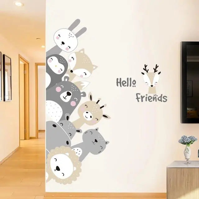 Adorable Woodland Friends Wall Stickers Easy do Wall do