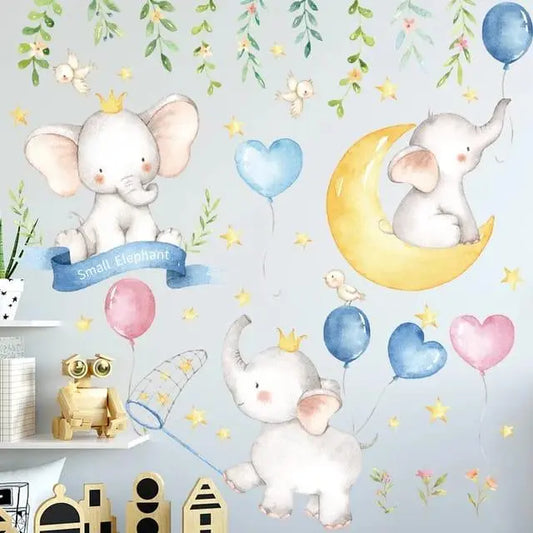 Happy Elephant Wall Stickers Easy do Wall do