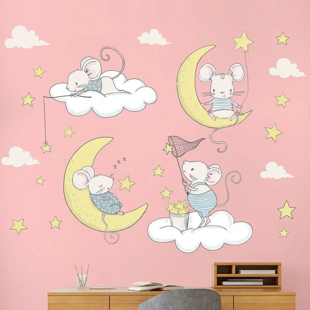 Sweet Dreams Mouse Wall Stickers Easy do Wall do