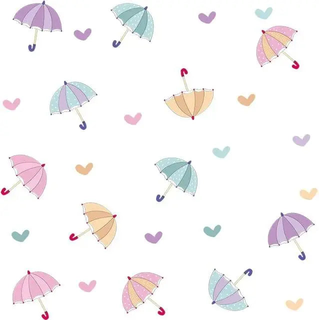 Cartoon Umbrella Wall Stickers for Kids Rooms Easy do Wall do