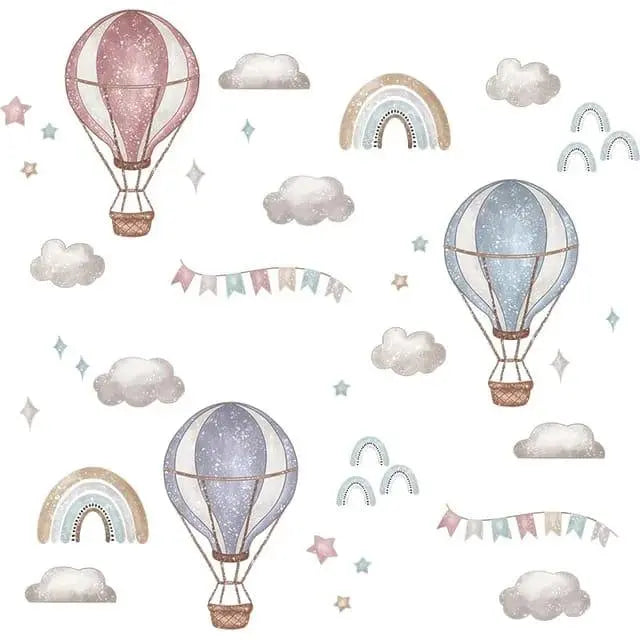 Dreamy Hot Air Balloon Wall Decals - Easy do Wall do