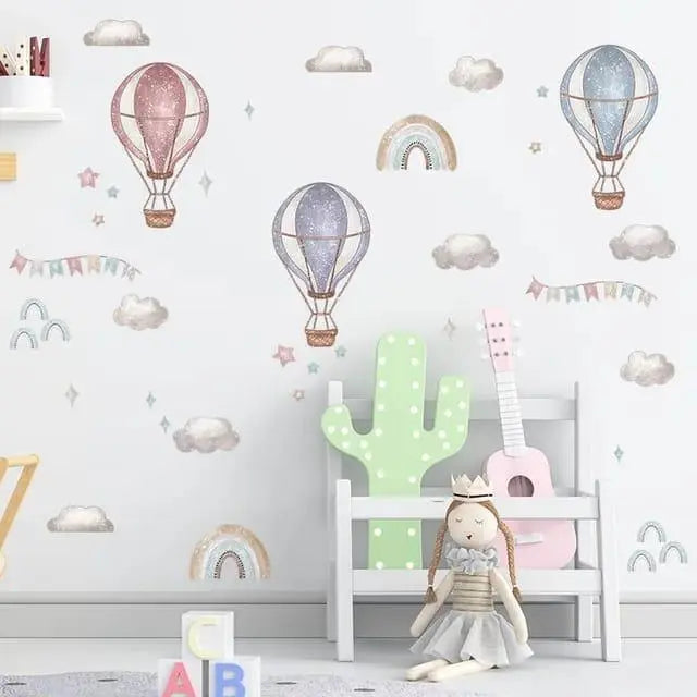 Dreamy Hot Air Balloon Wall Decals - Easy do Wall do