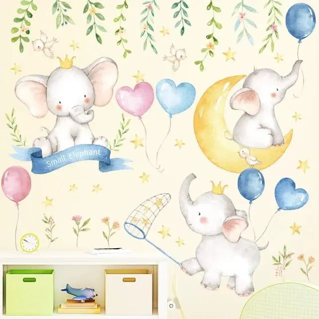 Happy Elephant Wall Stickers Easy do Wall do