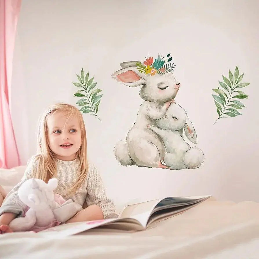 Adorable Rabbit Wall Stickers Easy do Wall do