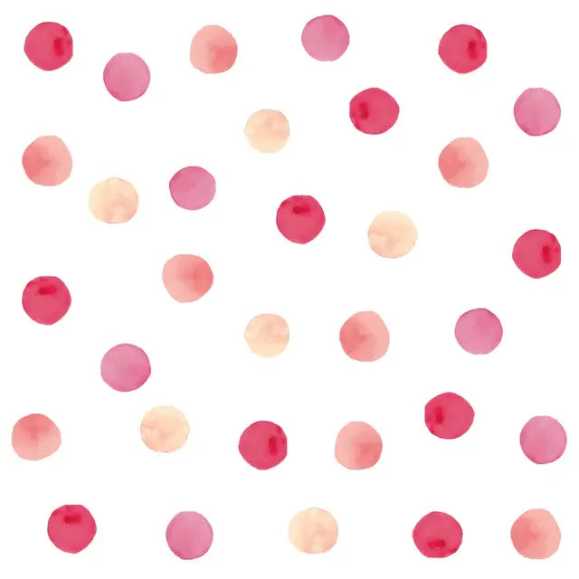 Playful Pink Polka Dot Wall Stickers Easy do Wall do