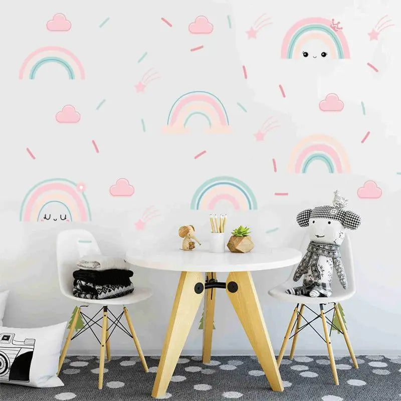 Rainbow Wall Stickers - Adorable Kids’ Room Decor Easy do Wall do