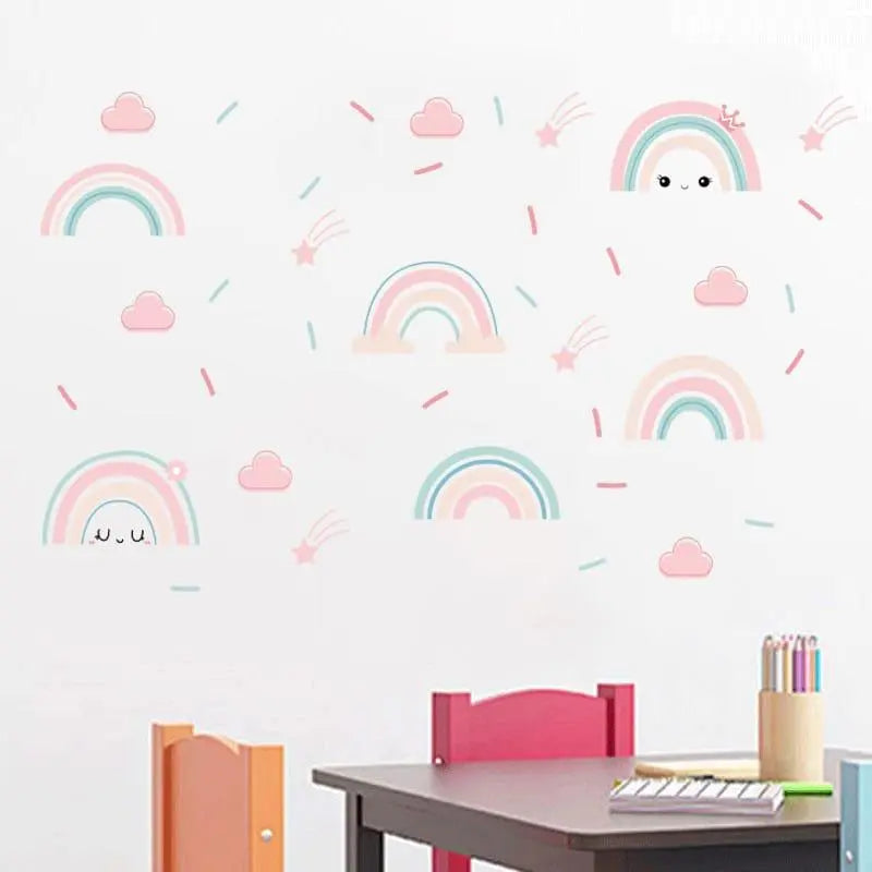 Rainbow Wall Stickers - Adorable Kids’ Room Decor Easy do Wall do