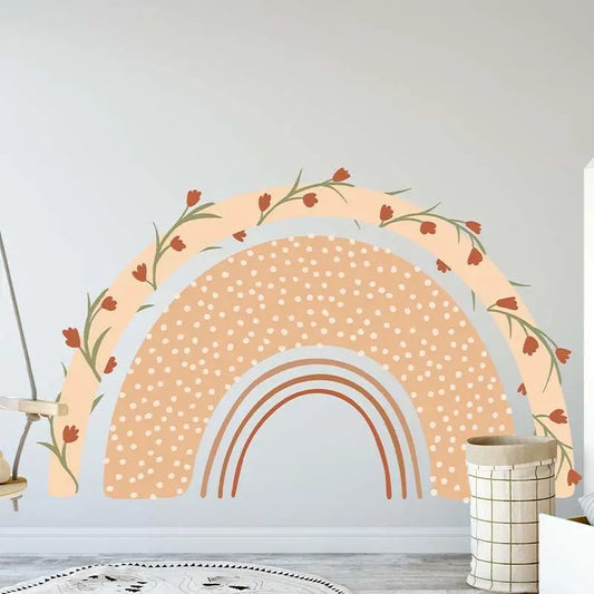 Colorful Tulip Rainbow Wall Sticker Easy do Wall do