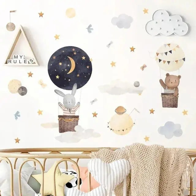 Dreamy Adventures Hot Air Balloon Wall Easy do Wall do