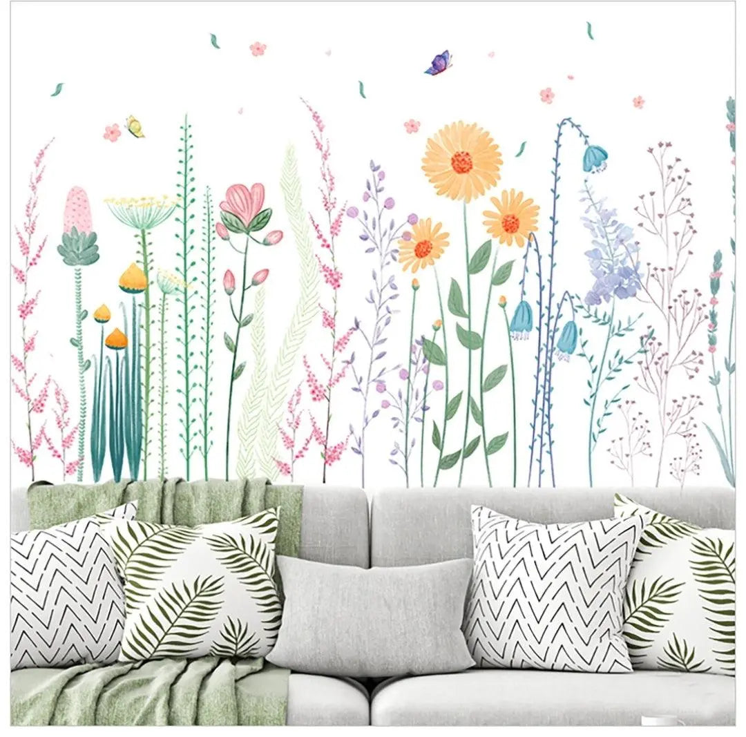 Colorful Wildflower Wall Easy do Wall do