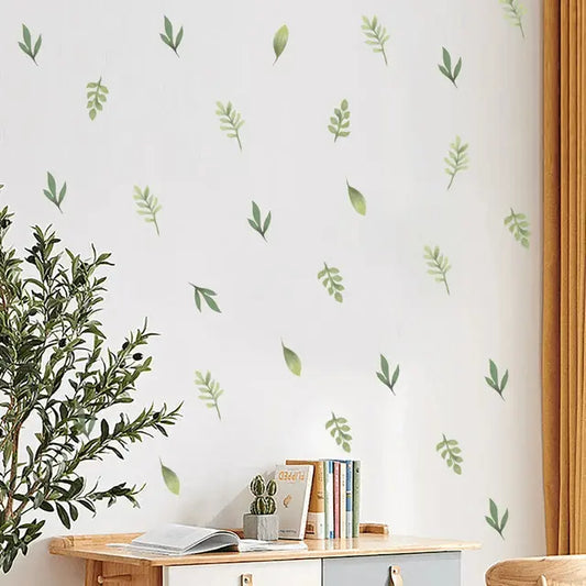 Fresh Green Leaf Wall Stickers for a Serene Space Easy do Wall do