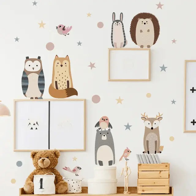 Woodland Friends Wall Sticker Set Easy do Wall do