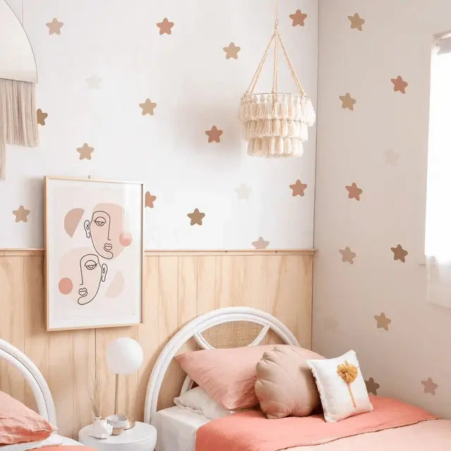 Boho Star Wall Stickers - Nursery & Kids Room Decor Easy do Wall do