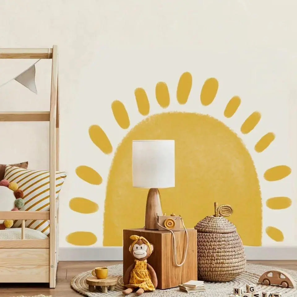 Boho Sun Vinyl Wall Decal for Nursery and Kids' Room Easy do Wall do