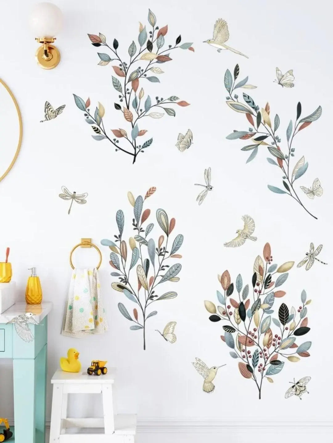 Botanical Branch Wall Sticker Set Easy do Wall do