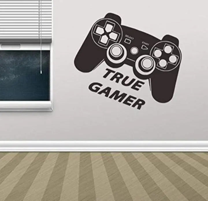 True Gamer Wall Sticker - Gaming Room Decor Easy do Wall do