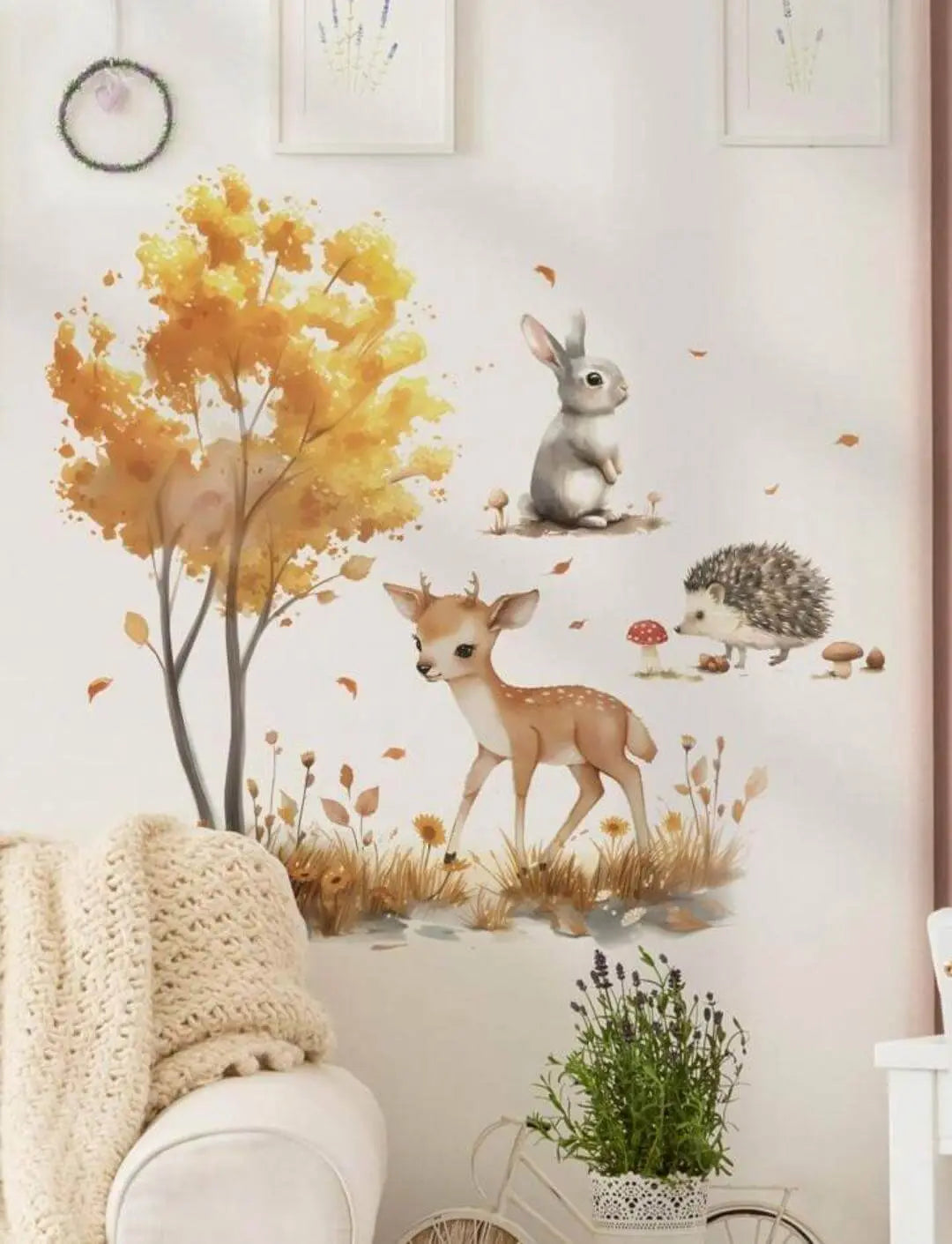 Autumn Forest Animal Wall Stickers Easy do Wall do