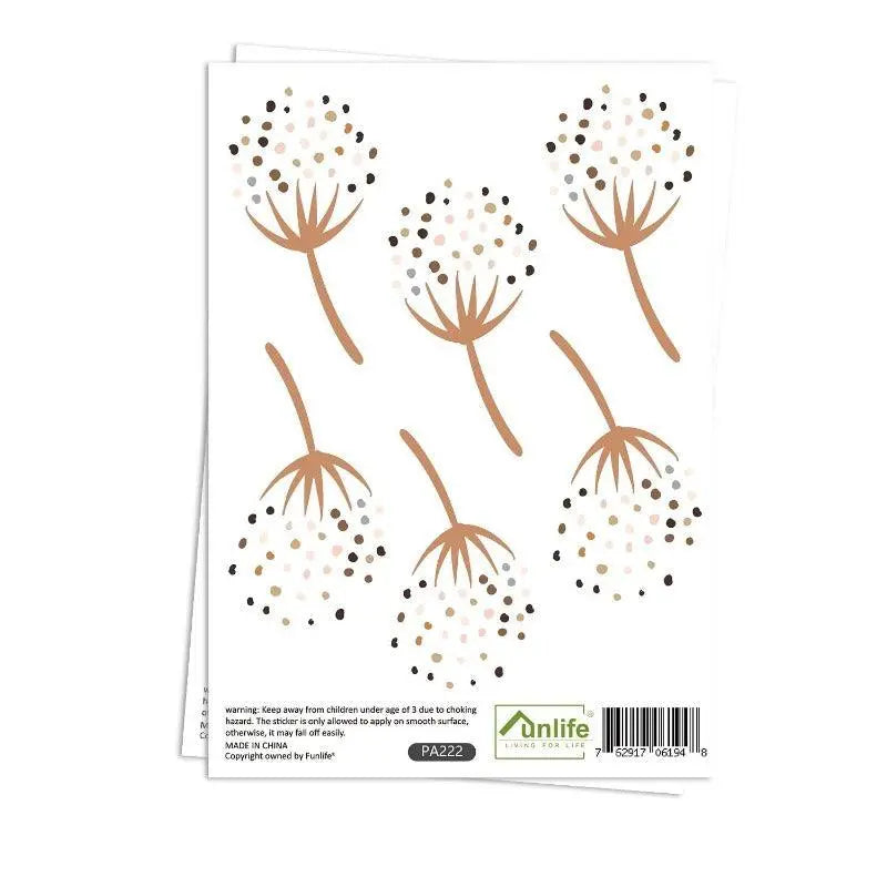 Farmhouse Dandelion Wall Decals peel and stick.Wall stickers for nursery kids room Easy do Wall do