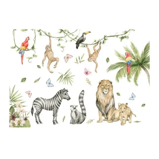 Playful Jungle Wall Stickers Easy do Wall do