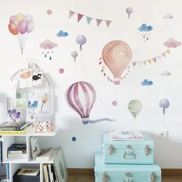 Dreamy Hot Air Balloon Wall Stickers - Easy do Wall do